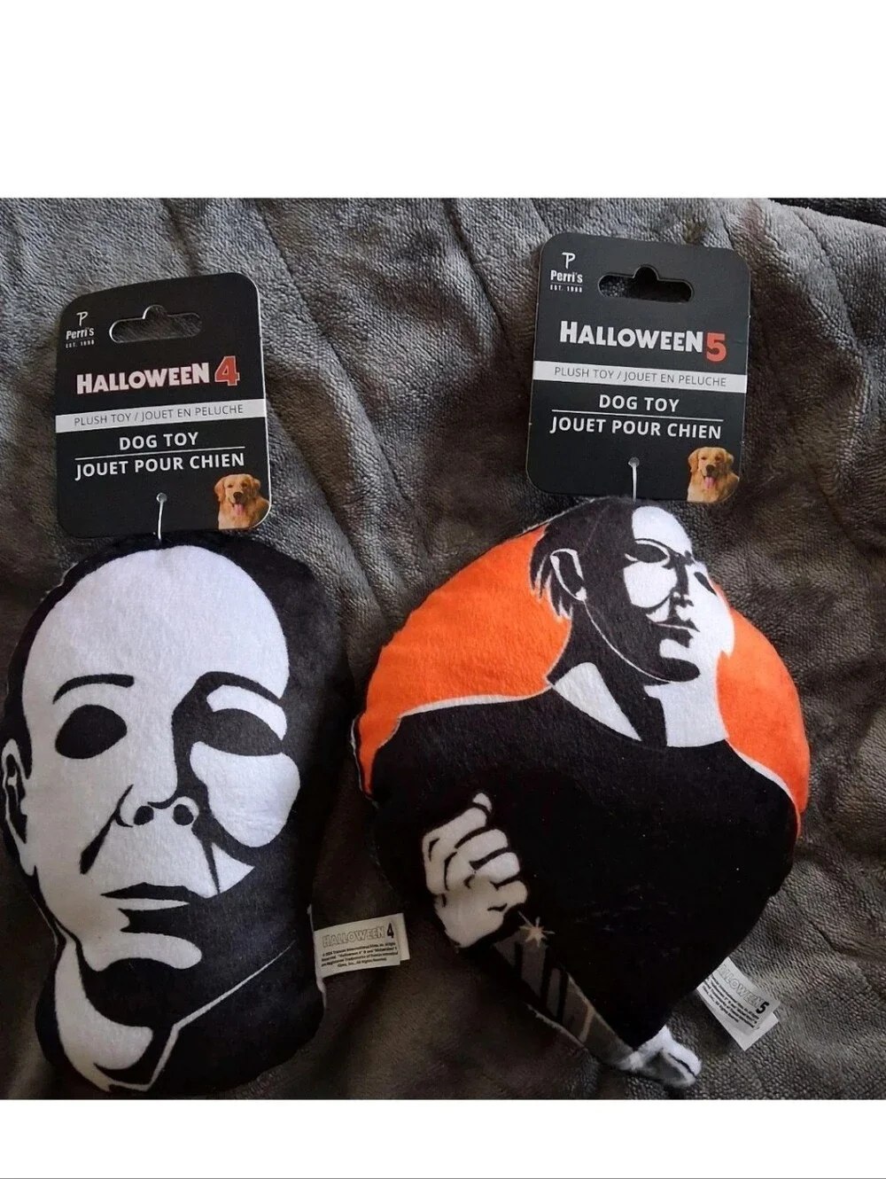 Halloween 4 and 5 - Michael Myers Plush Dog Toys. NWT